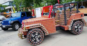 Este Jeep Wrangler está hecho de latas de comida no perecedera: ¡5.000 nada menos! Este Jeep Wrangler está hecho de latas de comida no perecedera: ¡5.000 nada menos! 1
