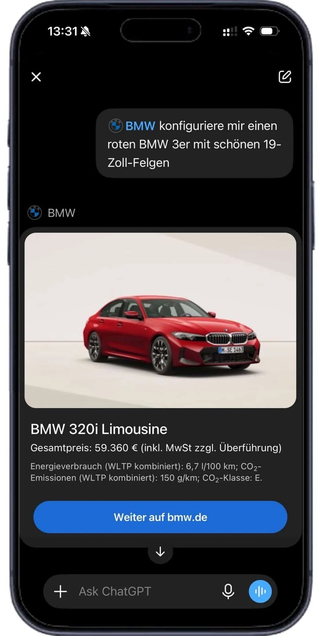 Bmw lleva su configurador a chatgpt ya puedes configurar tu proximo coche hablando con la ia