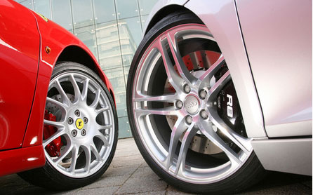 Ferrari F430 y Audi R8
