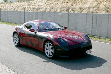 Alfa 8C Competizione, visionado en Nürburgring