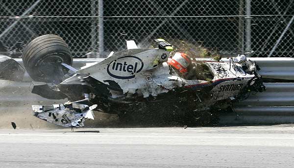 accidente de kubica