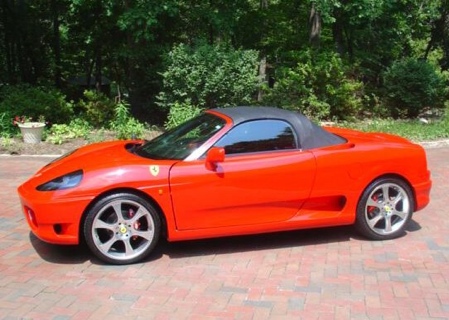 Réplica de un Ferrari 360 Spyder sobre un Toyota MR2