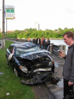 Audi A4 B7 accidente