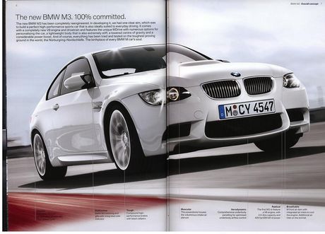 Folleto del BMW M3, revelado