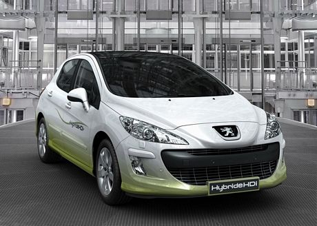 Peugeot 308 Hybrid HDi, para Frankfurt