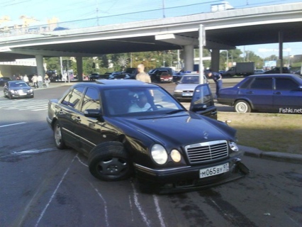 Accidente Mercedes Clase E