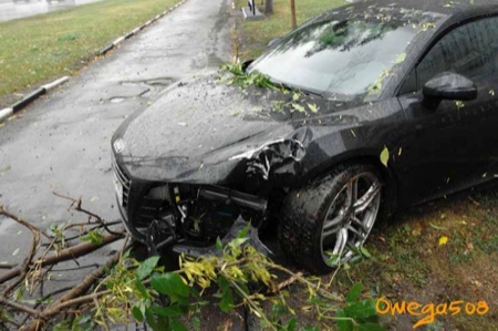 Otro accidente de un Audi R8