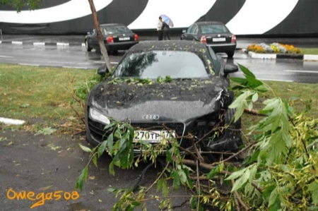 Otro accidente de un Audi R8