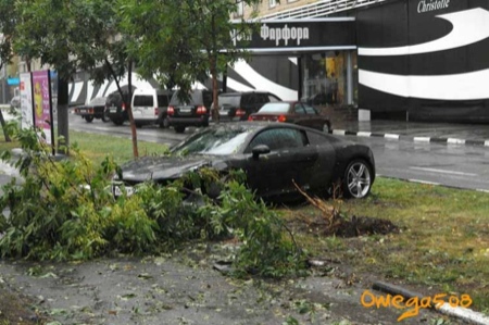 Otro accidente de un Audi R8