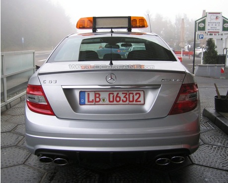 Mercedes C 63 AMG Pace Car de la DTM, cazado