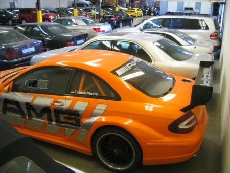 Mercedes CLK DTM AMG, de color naranja