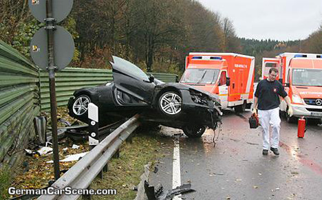 accidente de Audi R8