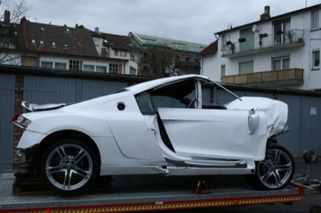 Audi R8 accidente