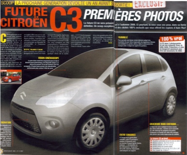 Fotos de la maqueta del Citroën C3 II