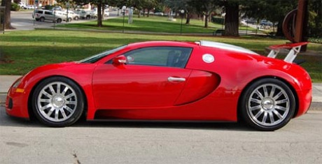 Bugatti Veyron en rojo