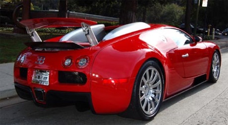 Bugatti Veyron en rojo