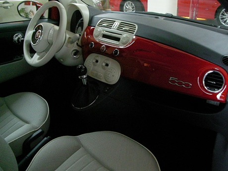 Fiat 500 en rojo