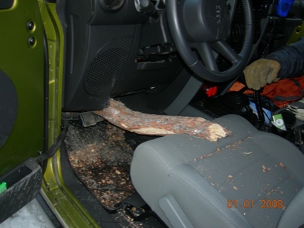 Jeep accidente
