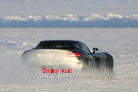 En la nieve: más fotos espía del Mercedes SLC