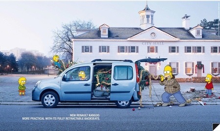 La campaña del nuevo Renault Kangoo, protagonizada por los Simpson