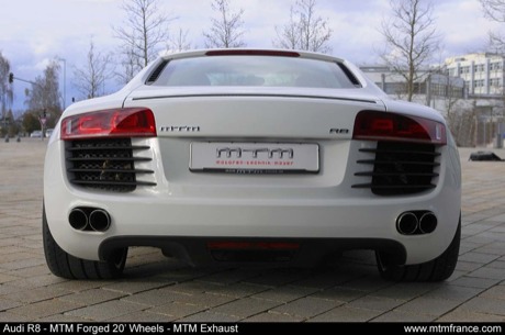 Fotos en directo del Audi R8 MTM en blanco impoluto