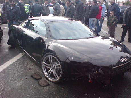 accidente Audi R8