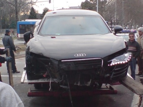 Otro Audi R8 siniestrado