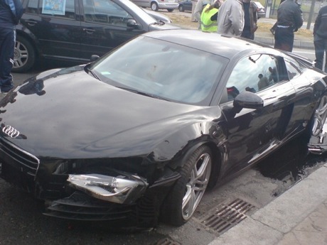 Otro Audi R8 siniestrado