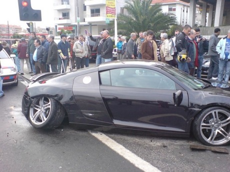 accidente Audi R8