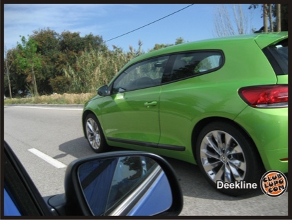 El Volkswagen Scirocco, también cazado