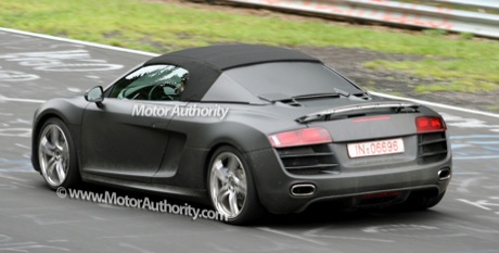 Primeras fotografías del Audi R8 Spider sin camuflaje desde el 'Ring