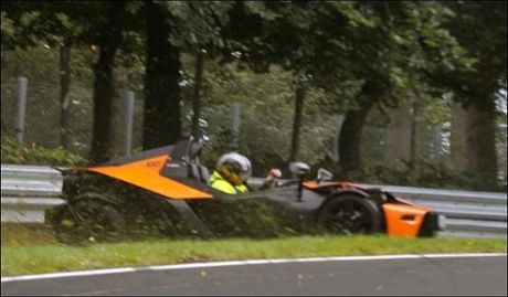 KTM X-Bow accidentado en el 'Ring alemán