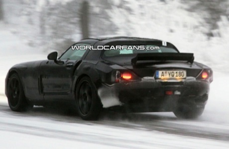 Mercedes SLC Gullwing, en pruebas de invierno