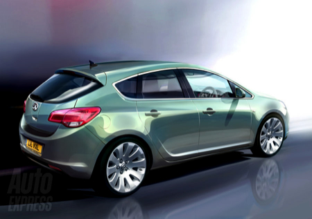Nuevo Opel Astra 5 puertas, recreación