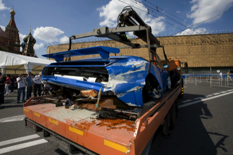 Accidente de un Bugatti EB110