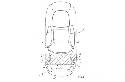 Se filtra una patente de sistema de apertura de puertas de Ferrari