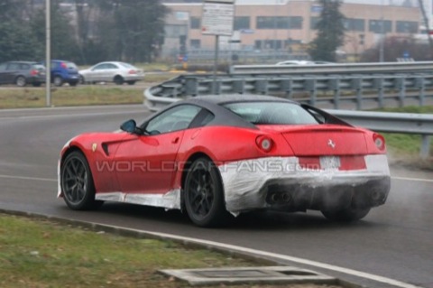 Ferrari 599 GTO: nuevas fotos espía