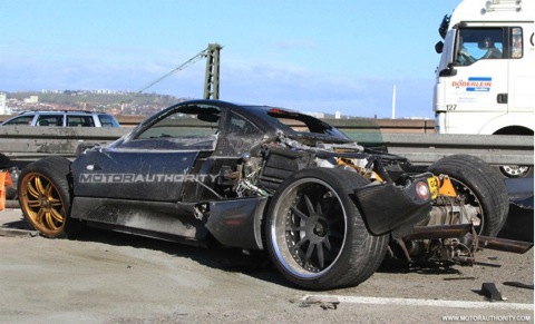 Pagani C9 accidentado