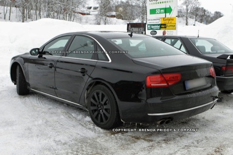 Audi S8: nuevas fotos espía