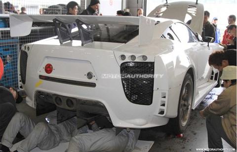 Lexus LF-A de las 24 horas de Nürburgring, cazado