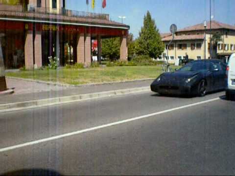 Ferrari prototype on road
