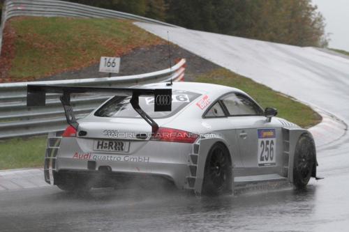 Audi TT RS de competición, ya en la pista