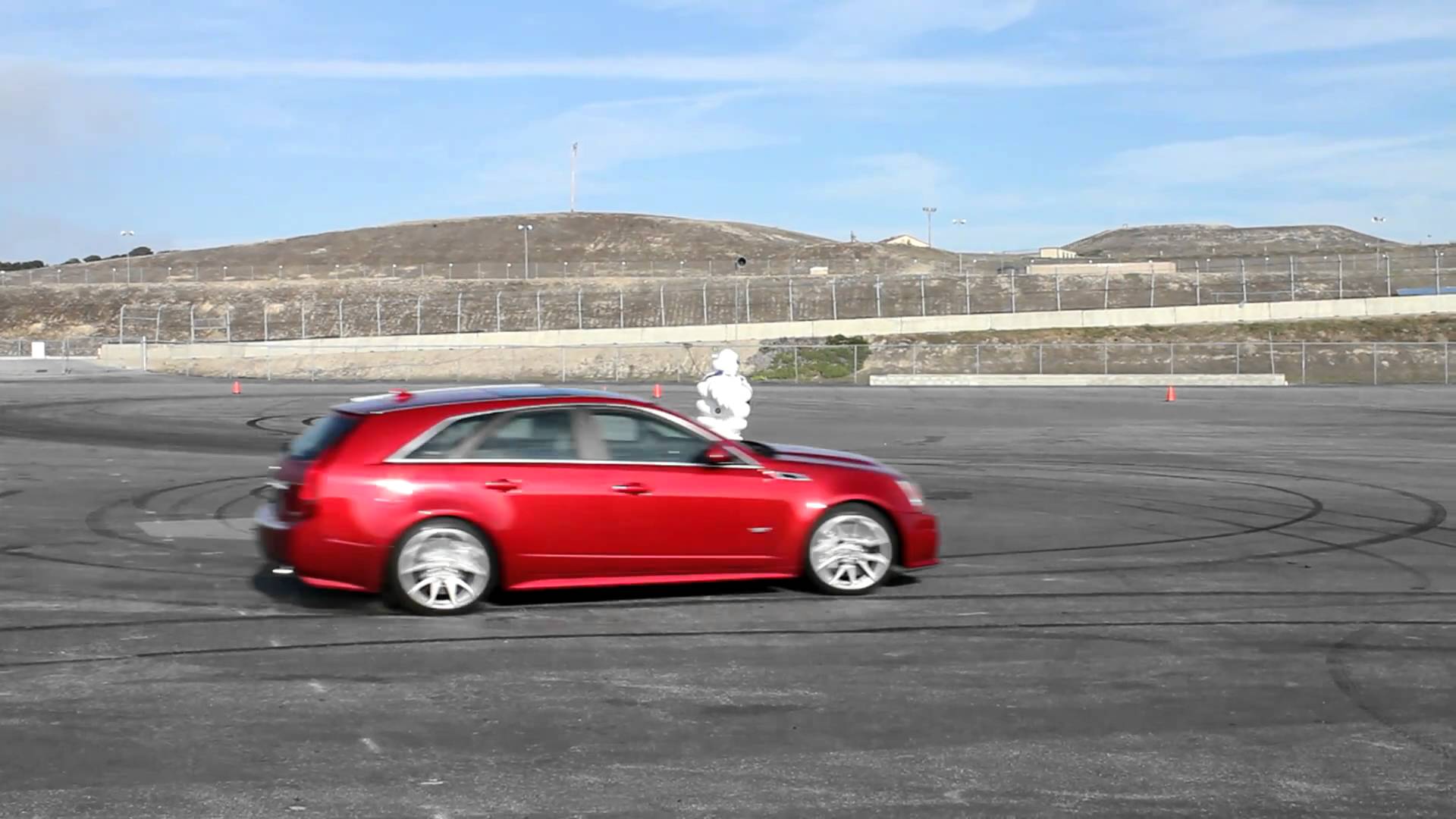 Burnout and Donuts with the 2011 Cadillac CTS-V Wagon