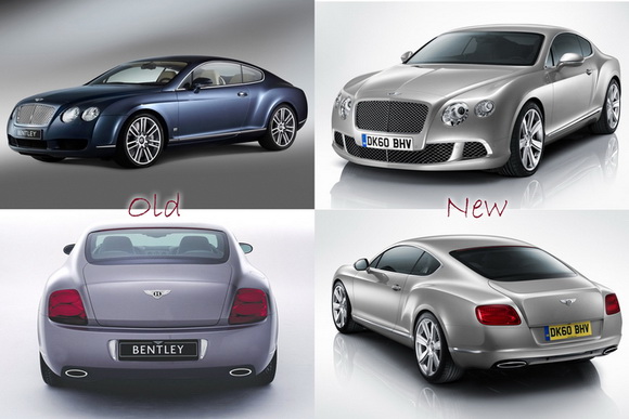 Ilustraciónes del nuevo diseño Bentley Continental 2011