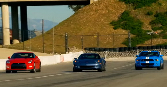 Ford mustang shelby gt 500 vs nissan gtr