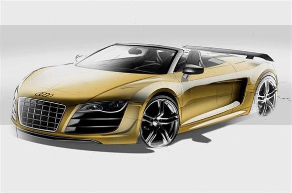 Audi R8 GT Spyder, nuevos bocetos oficiales