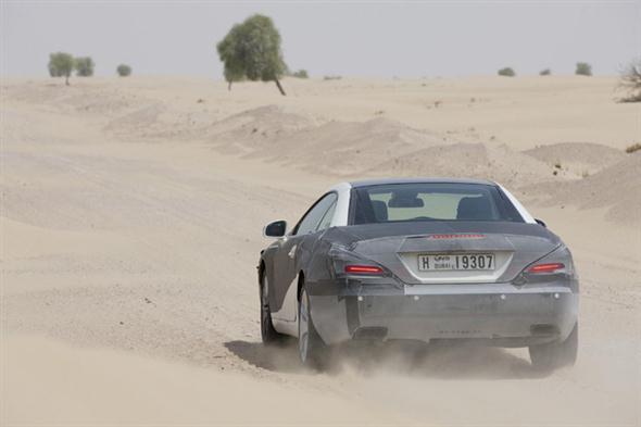 Nuevo Mercedes SL, fotos oficiales... con camuflaje