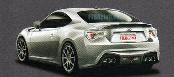 Toyota FT-86 acabado TRD, filtrado