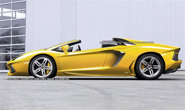 Lamborghini Aventador Roadster, ilustraciones