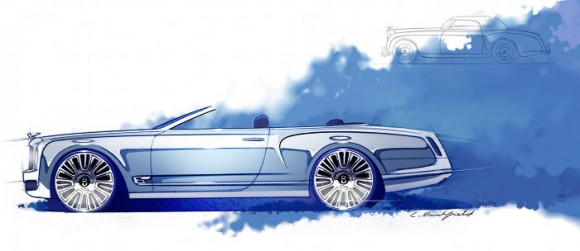 Bentley Mulsanne Convertible, primeros teaser de una posible versión descapotable